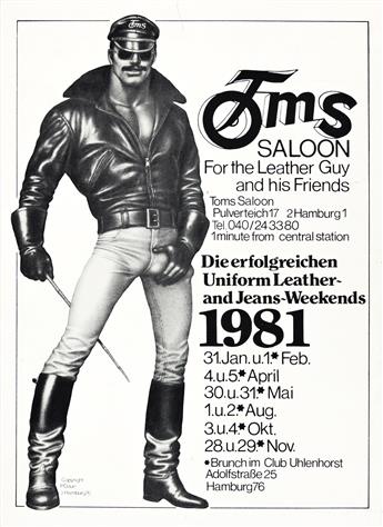 TOM OF FINLAND (1920-1991) Toms Saloon and The Quarter, S.F.